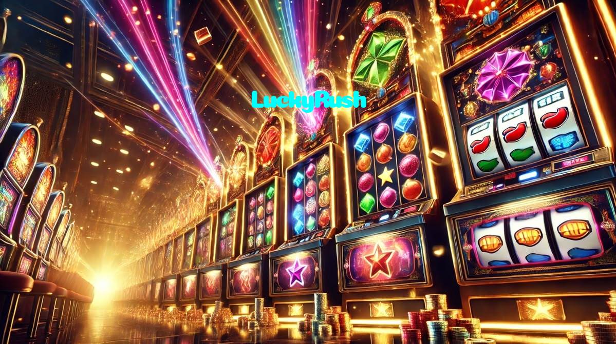 LuckyRush casino presented on mobile device in Pakistan with slots and live games