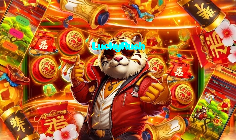 LuckyRush casino presented on mobile device in Pakistan with slots and live games